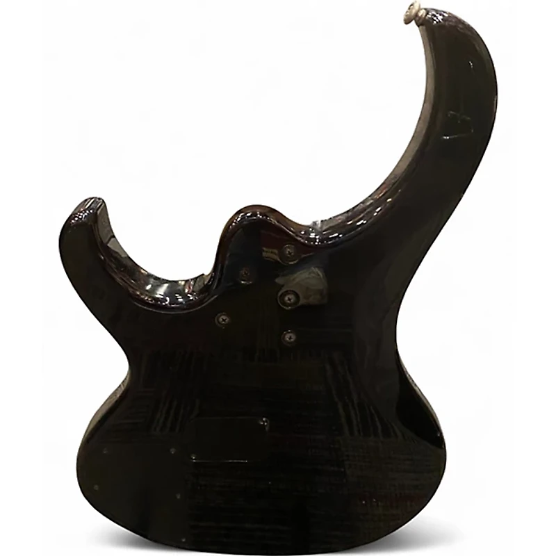 Used Ibanez BTB406QM Trans Black Electric Bass Guitar