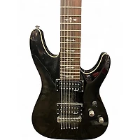Used Schecter Guitar Research Omen 7 Satin Black Solid Body Electric Guitar