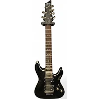 Used Schecter Guitar Research Omen 7 Satin Black Solid Body Electric Guitar
