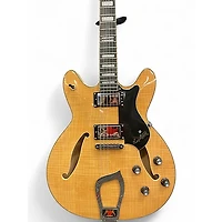 Used Hagstrom Viking Deluxe Natural Hollow Body Electric Guitar