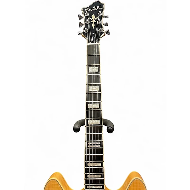 Used Hagstrom Viking Deluxe Natural Hollow Body Electric Guitar
