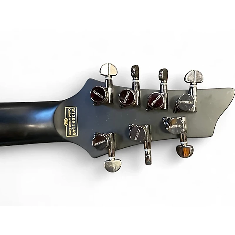 Used Schecter Guitar Research BLACKJACK SLS C-7 P Hell's Gate Satin Black Solid Body Electric Guitar