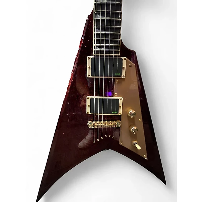 Used ESP ltd kh-v red sparkle Solid Body Electric Guitar