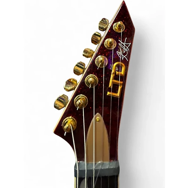 Used ESP ltd kh-v red sparkle Solid Body Electric Guitar