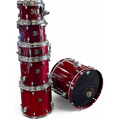 Used Gretsch Drums 6 Piece Catalina Maple Wine Red Drum Kit