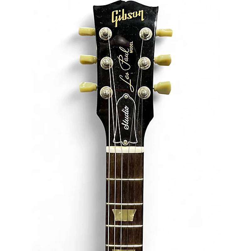 Used Gibson Les Paul Studio Black Solid Body Electric Guitar