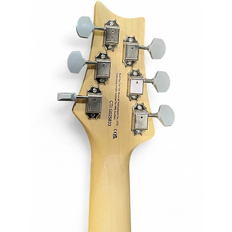 Used PRS SE Silver Sky BLUE Solid Body Electric Guitar