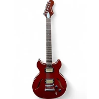 Used Harmony COMET Cherry Hollow Body Electric Guitar