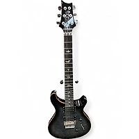 Used PRS SE Custom Trans Black Solid Body Electric Guitar