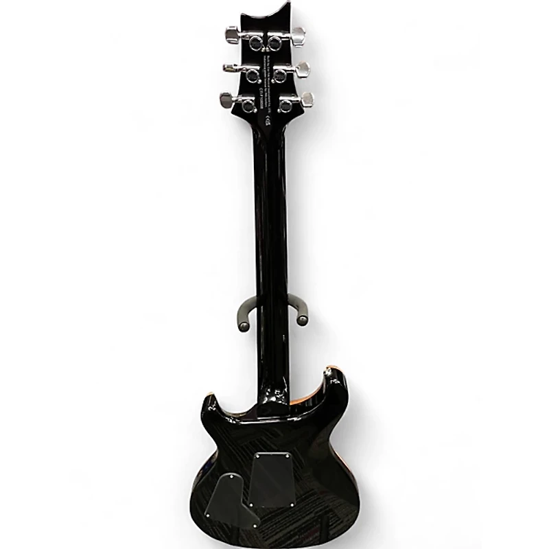 Used PRS SE Custom Trans Black Solid Body Electric Guitar