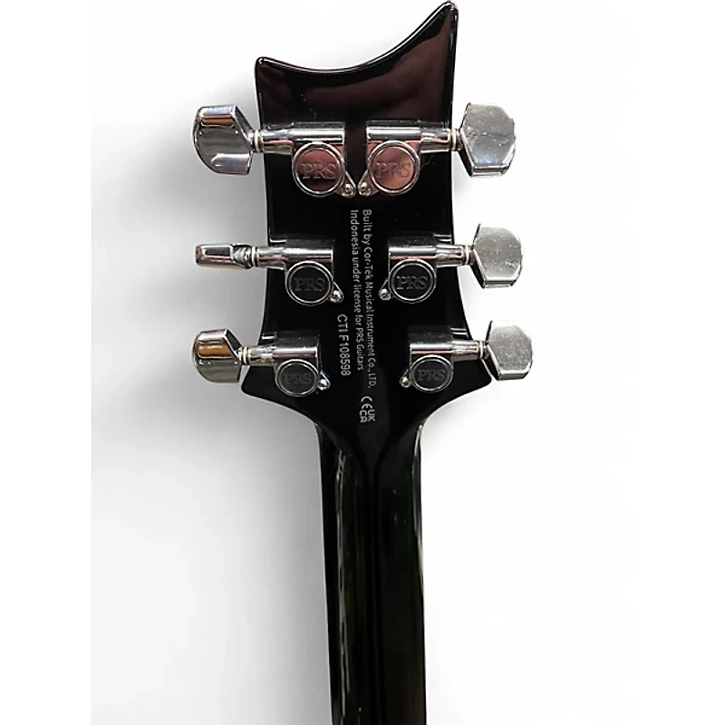 Used PRS SE Custom Trans Black Solid Body Electric Guitar
