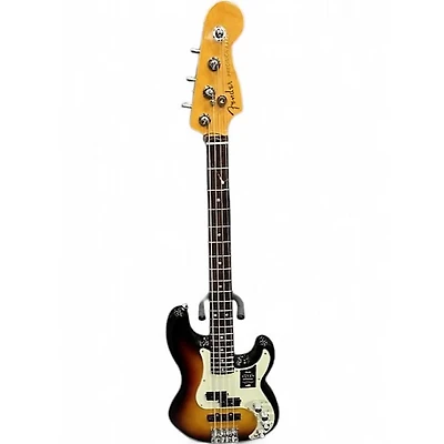 Used Fender American Ultra Precision Bass 3 Color Sunburst Electric Bass Guitar