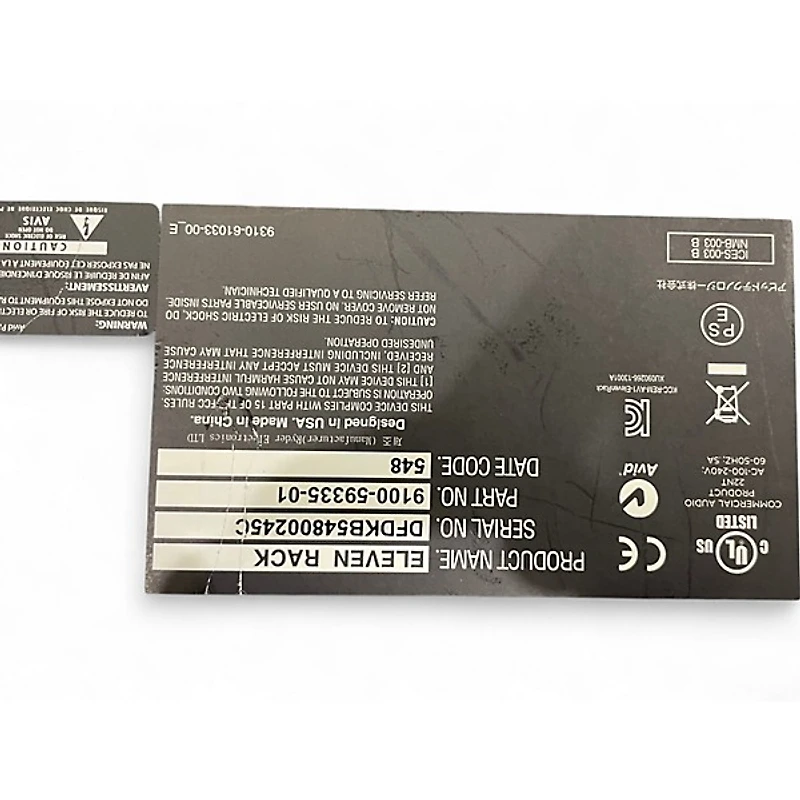 Used Avid Eleven Rack Audio Interface