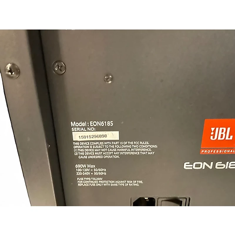 Used JBL eon618s Powered Subwoofer