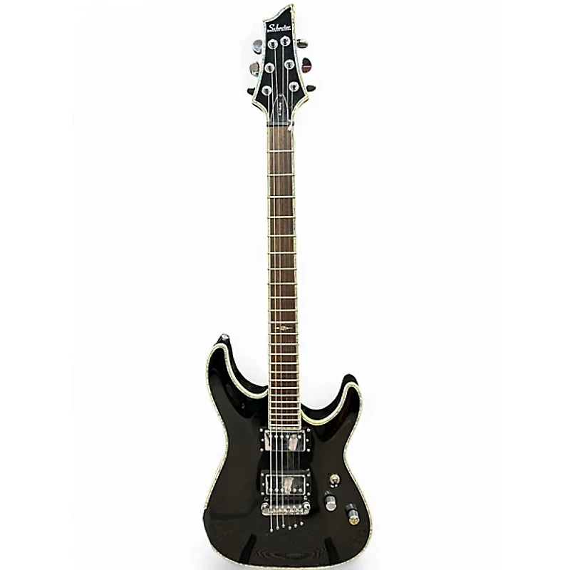 Used Schecter Guitar Research C-1 ELITE DIAMOND SERIES Black Solid Body Electric Guitar