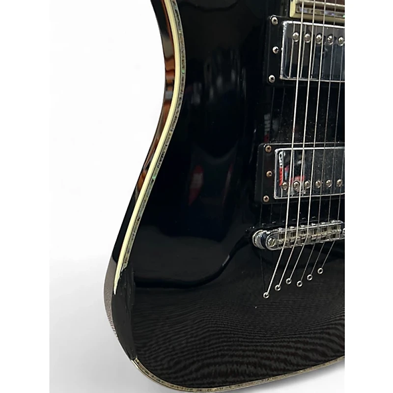 Used Schecter Guitar Research C-1 ELITE DIAMOND SERIES Black Solid Body Electric Guitar