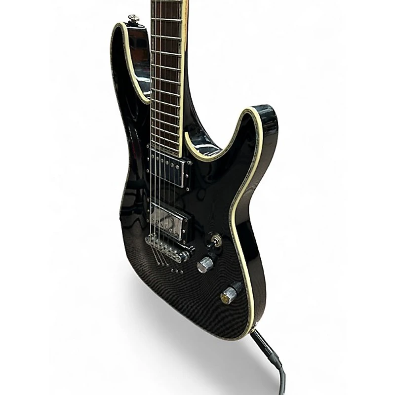 Used Schecter Guitar Research C-1 ELITE DIAMOND SERIES Black Solid Body Electric Guitar