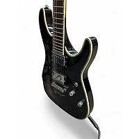 Used Schecter Guitar Research C-1 ELITE DIAMOND SERIES Black Solid Body Electric Guitar