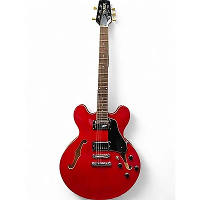 Used Hamer echotone Red Hollow Body Electric Guitar