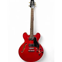 Used Hamer echotone Red Hollow Body Electric Guitar