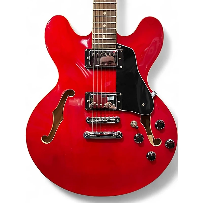 Used Hamer echotone Red Hollow Body Electric Guitar