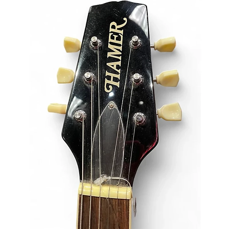 Used Hamer echotone Red Hollow Body Electric Guitar