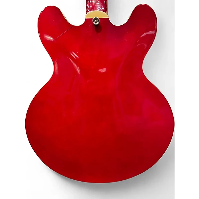 Used Hamer echotone Red Hollow Body Electric Guitar