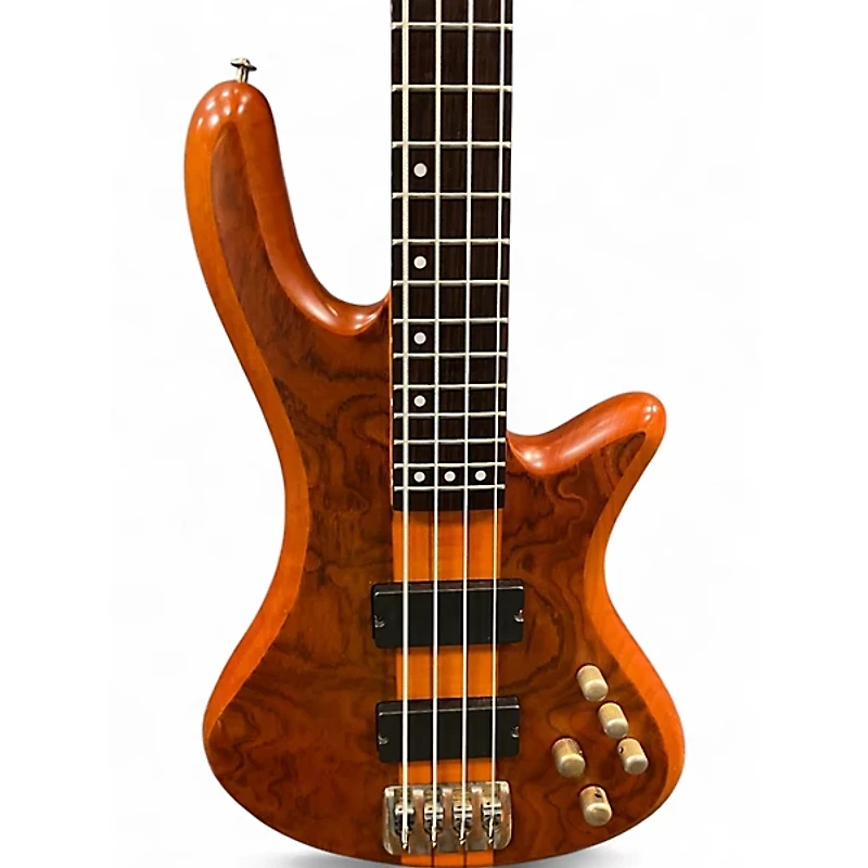 Used Schecter Guitar Research Stiletto Studio 4 String Fretless Satin Honey Electric Bass Guitar