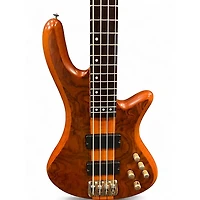 Used Schecter Guitar Research Stiletto Studio 4 String Fretless Satin Honey Electric Bass Guitar