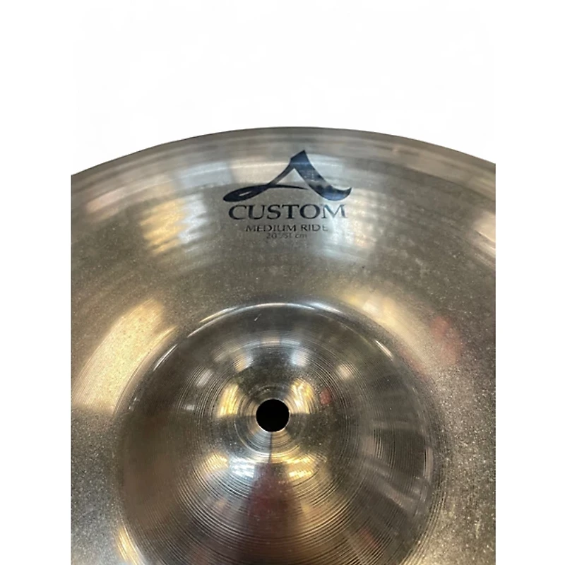 Used Zildjian 20in A Custom Medium Ride Cymbal