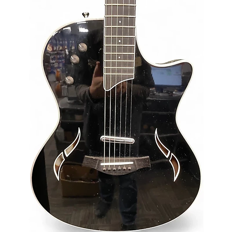 Used Taylor T5S Black Hollow Body Electric Guitar