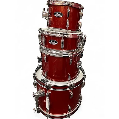 Used Pearl 4 Piece roadshow Wine Red Drum Kit