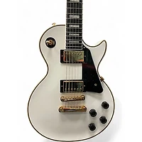 Used Epiphone Les Paul Custom Alpine White Solid Body Electric Guitar