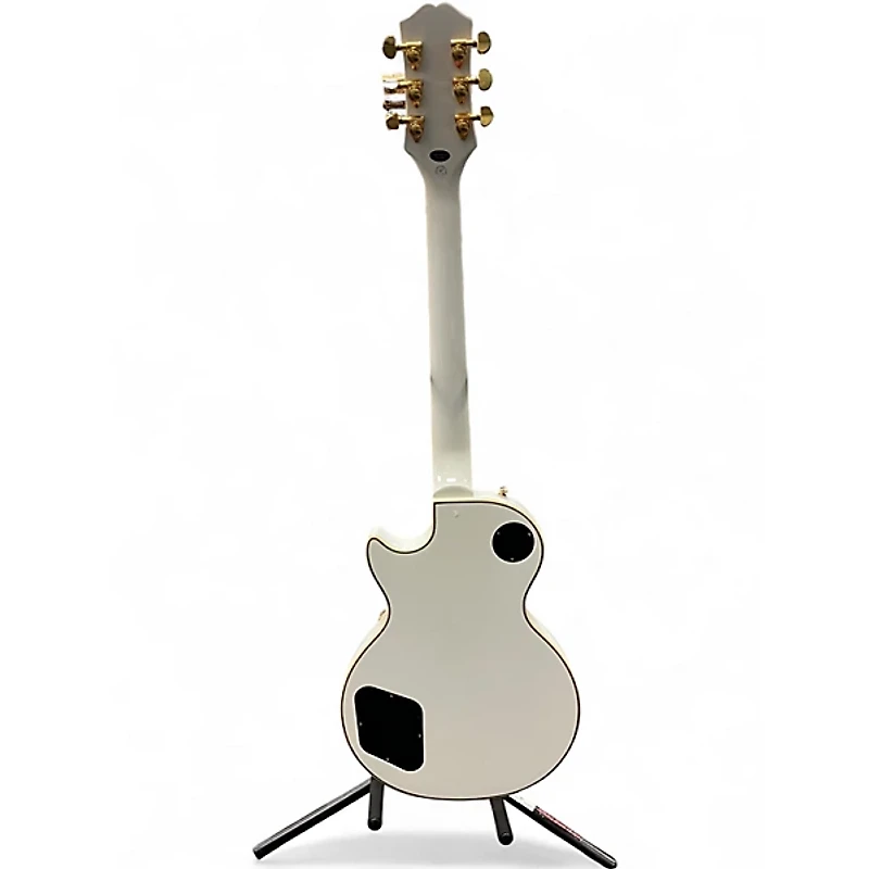 Used Epiphone Les Paul Custom Alpine White Solid Body Electric Guitar