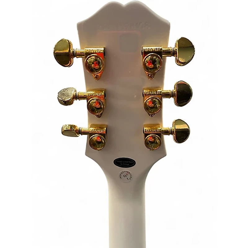 Used Epiphone Les Paul Custom Alpine White Solid Body Electric Guitar