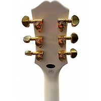 Used Epiphone Les Paul Custom Alpine White Solid Body Electric Guitar