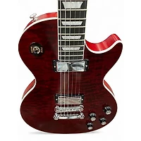 Used Gibson LES PAUL DELUXE PLAYER PLUS RED Solid Body Electric Guitar