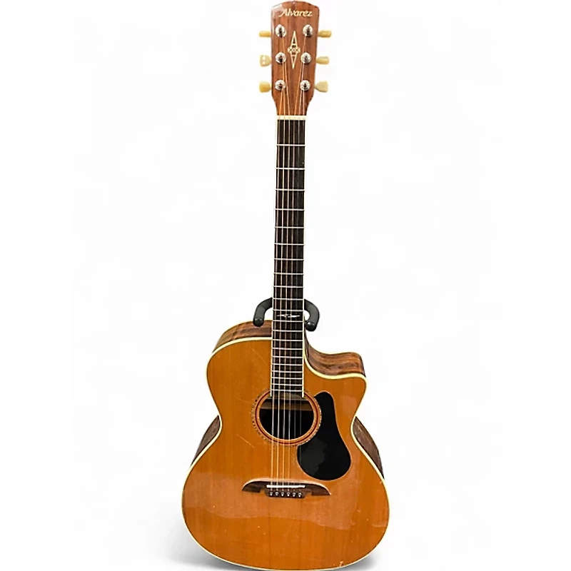 Used Alvarez AG75CE Grand Auditorium Natural Acoustic Electric Guitar