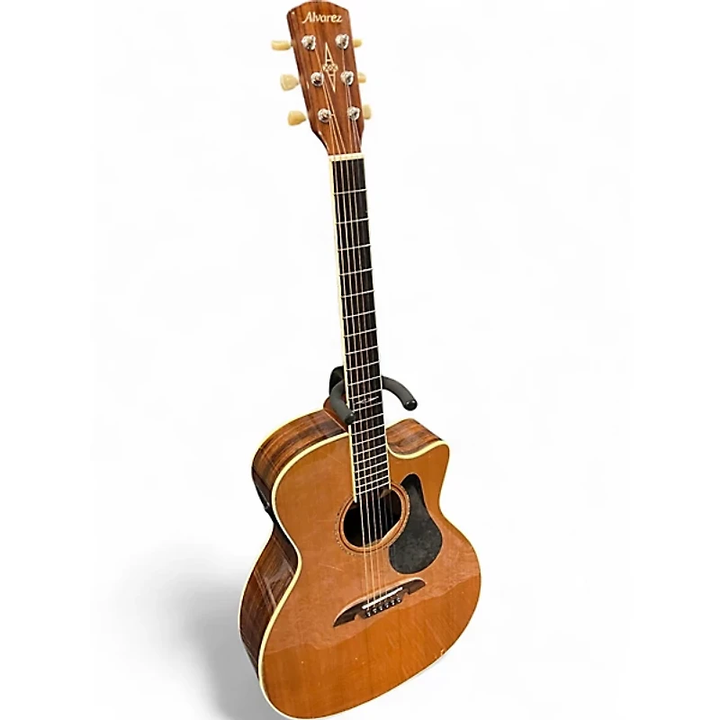 Used Alvarez AG75CE Grand Auditorium Natural Acoustic Electric Guitar