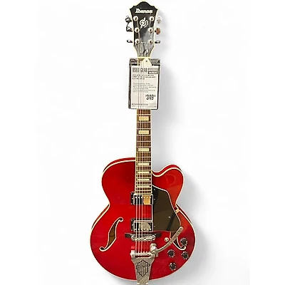 Used Ibanez AFS75T Artcore Candy Apple Red Hollow Body Electric Guitar