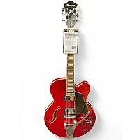 Used Ibanez AFS75T Artcore Candy Apple Red Hollow Body Electric Guitar