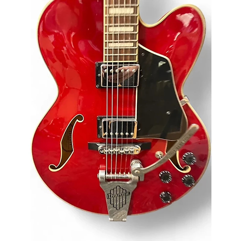 Used Ibanez AFS75T Artcore Candy Apple Red Hollow Body Electric Guitar