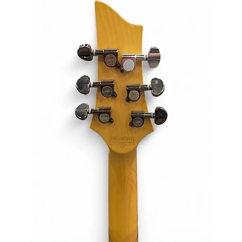 Used Schecter Guitar Research Demon 6 Crimson Red Burst Solid Body Electric Guitar