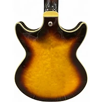 Used Ibanez AM93 Artcore Antique Yellow Sunburst Hollow Body Electric Guitar