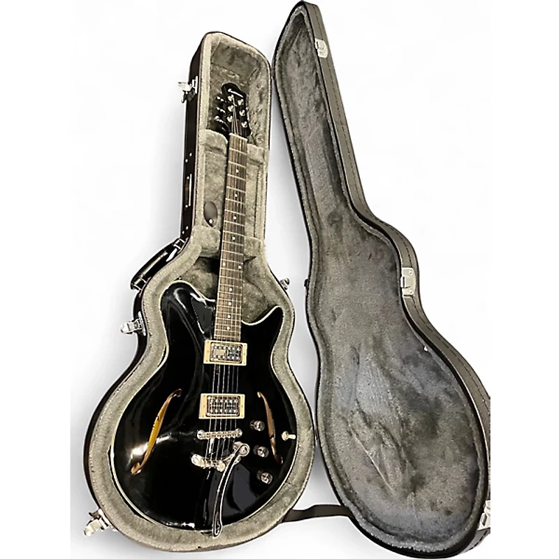 Used Eastman Romeo NYC Black Hollow Body Electric Guitar