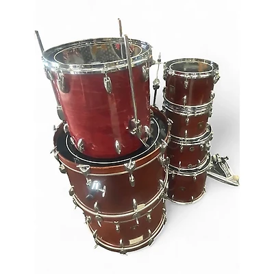 Vintage 1980s Gretsch Drums 7 Piece USA Custom Walnut Drum Kit