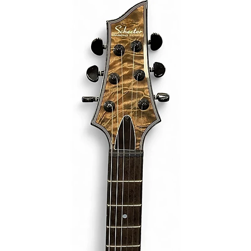 Used Schecter Guitar Research C1 Diamond Series Snow Leopard Solid Body Electric Guitar
