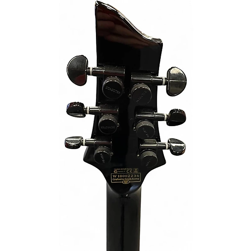 Used Schecter Guitar Research C1 Diamond Series Snow Leopard Solid Body Electric Guitar