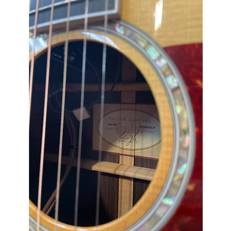 Used Taylor 814CE Natural Acoustic Electric Guitar