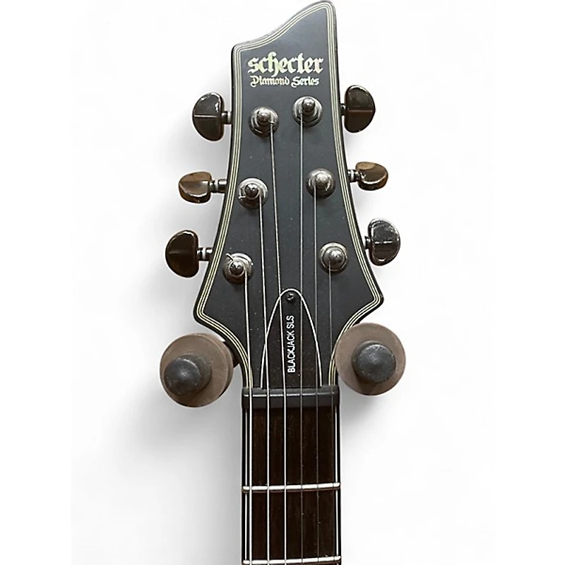 Used Schecter Guitar Research BLACKJACK SLS Black Solid Body Electric Guitar